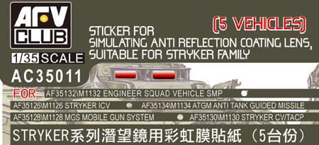 1/35 Sticker for Simulating Anti-Reflection Coating Lens on Strykers Periscope