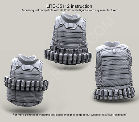 0 - Live Resin 40mm Grenade 12rd bandolier/belt (LRE35112)